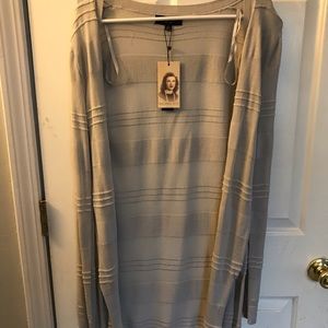 Long Silver Cardigan | Philomena Petti | NWT